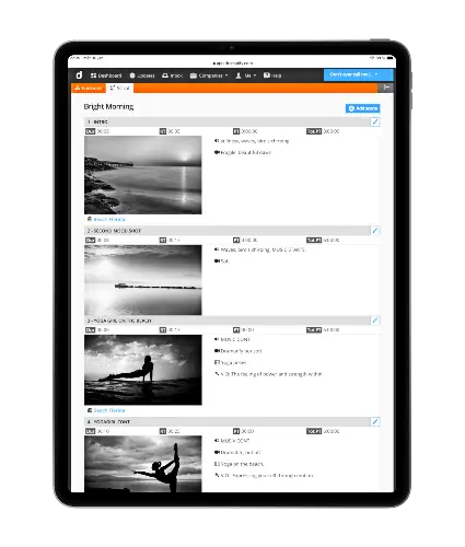 AV scripts for promos, social media, commercials & storyboards