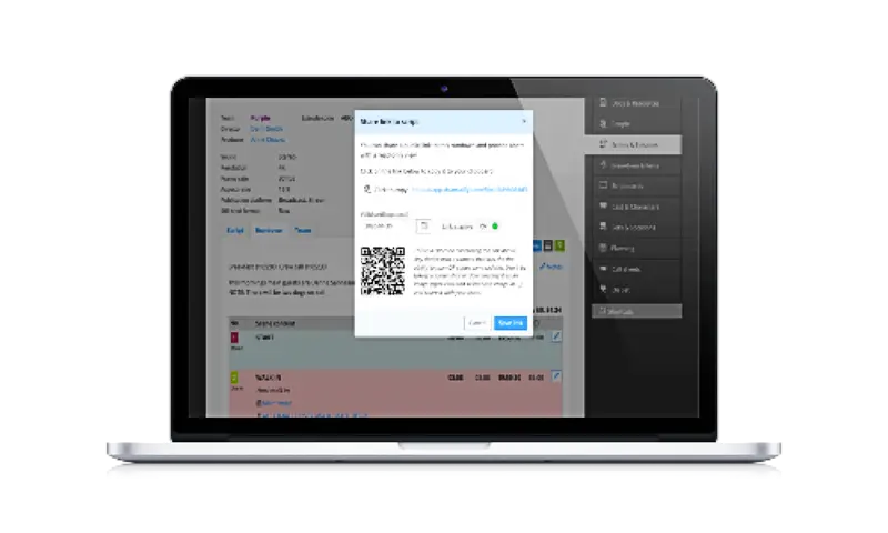Rundowns for live and studio shows for entertainment, music, sports, current affairs, talkshows with QR link for studio staff 