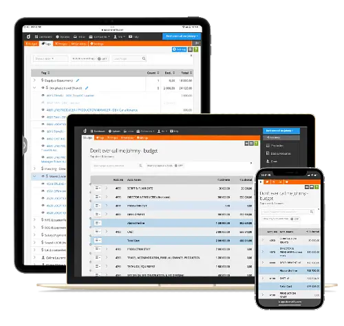 Budgeting is included in Dramatify's Film Production Software platform.