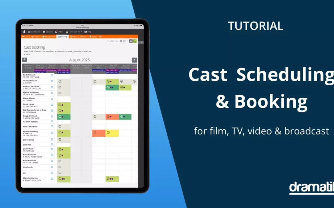 Mastering Efficient Cast Booking and Cast Scheduling: Free Tutorial
