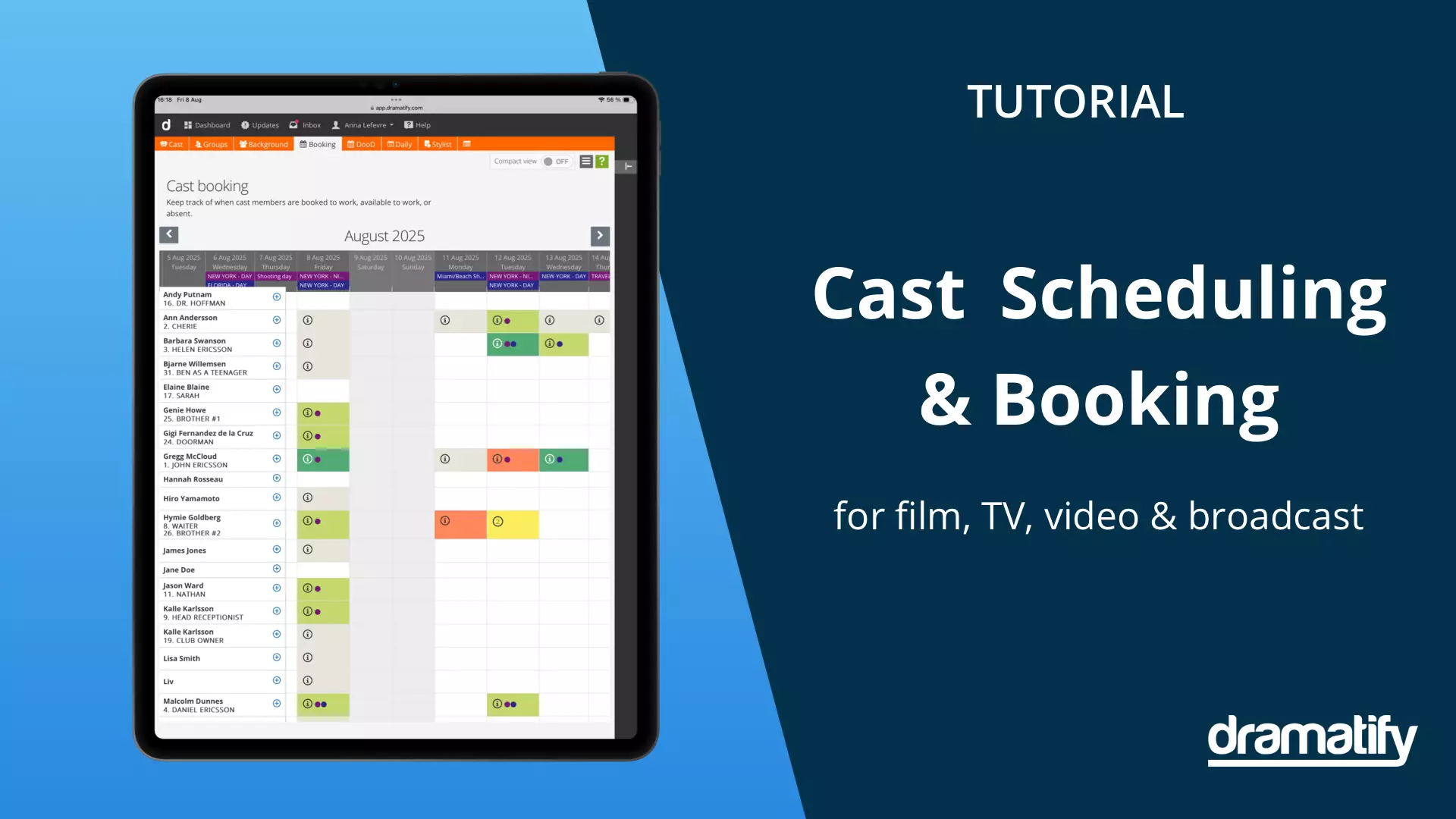 Mastering Efficient Cast Booking and Cast Scheduling: Free Tutorial