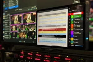 In the gallery with Dramatify's live broadcasting software