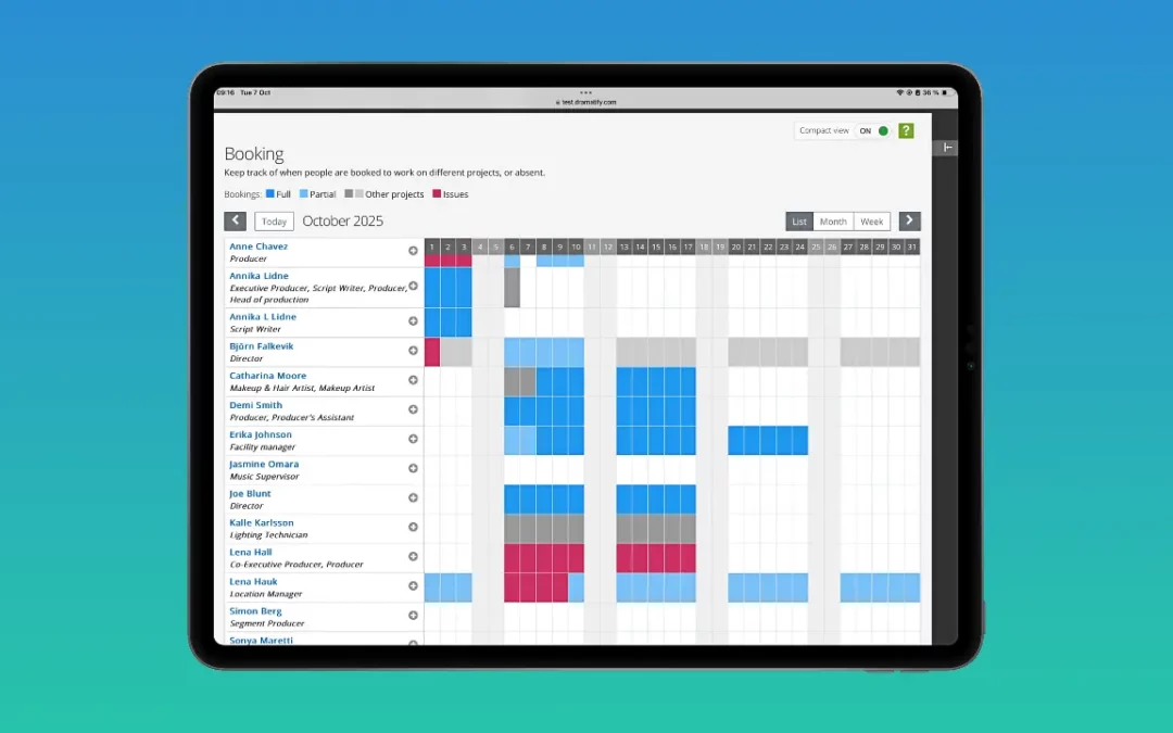 Introducing Production Resource Scheduling – Clearer Planning Across Every Production