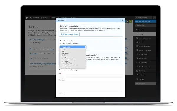 Work with international co-productions with Dramatify's film production management software with multi-currency budgeting.