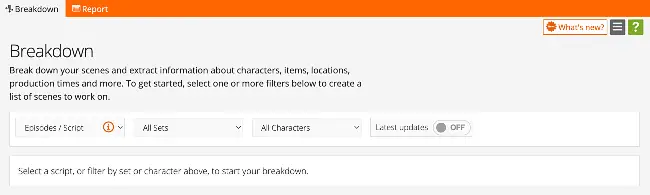 Select breakdown method