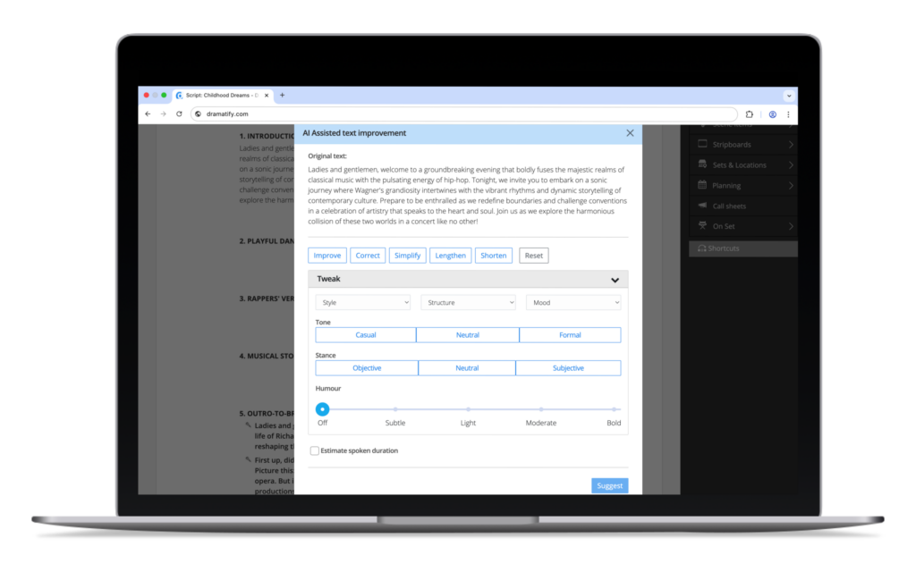 With AI support, content can be crafted faster in the sports production rundowns.
