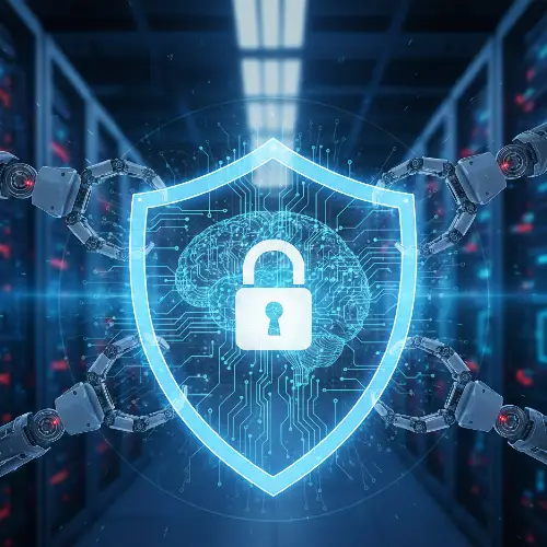 AI TV show development security overview highlighting protected intellectual property within Azure-based AI show development software.