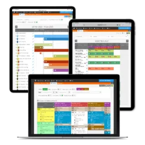 Production scheduling software for documentary production workflow with integrated script formats
