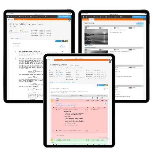 Children’s TV show production with three script formats, part of a connected kids TV production workflow in one system