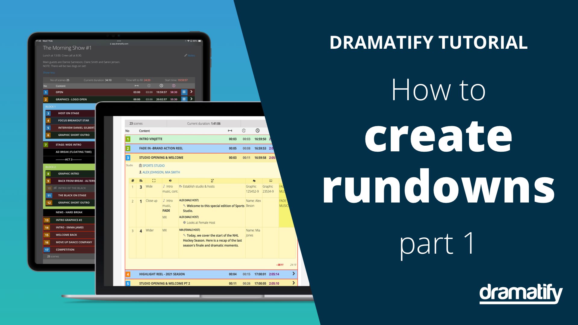 How to Create Rundowns for Broadcast and Streaming the Easy Way - part 1